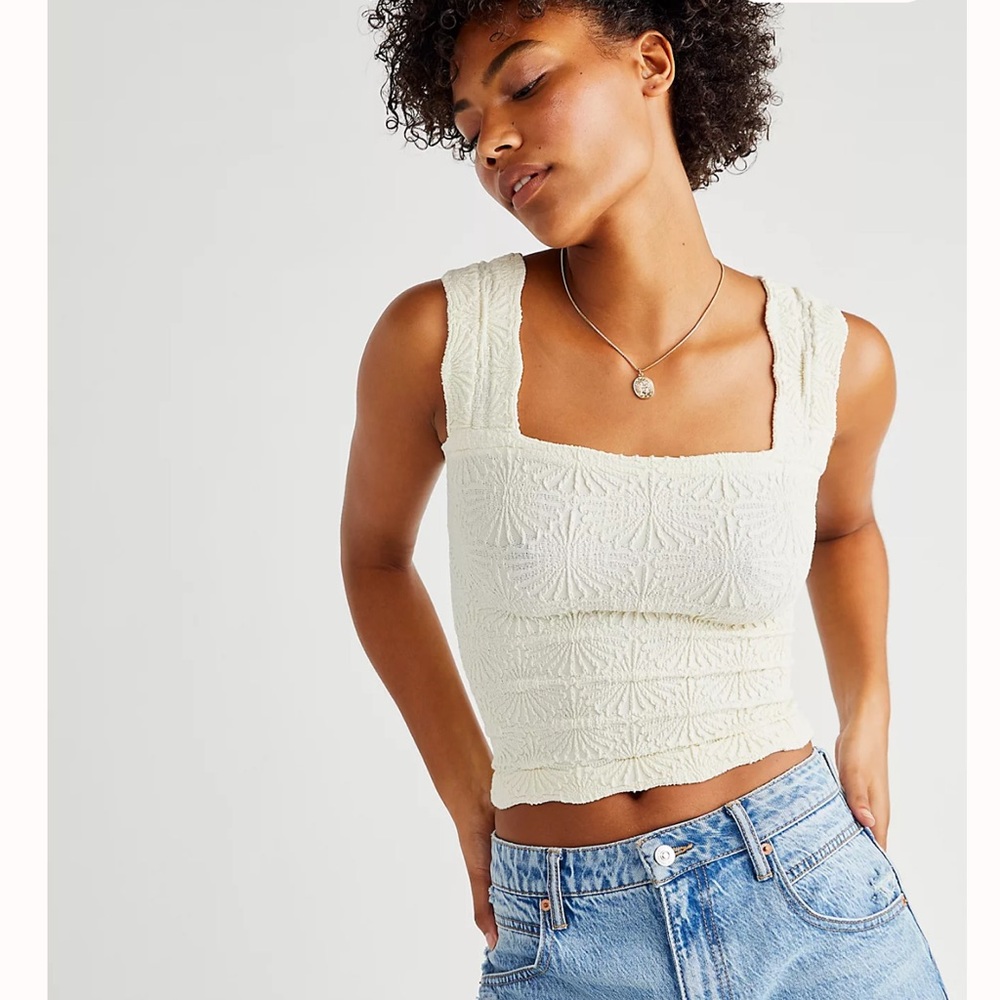 FREE PEOPLE TOP Love Letter Cami SIZE L/XL